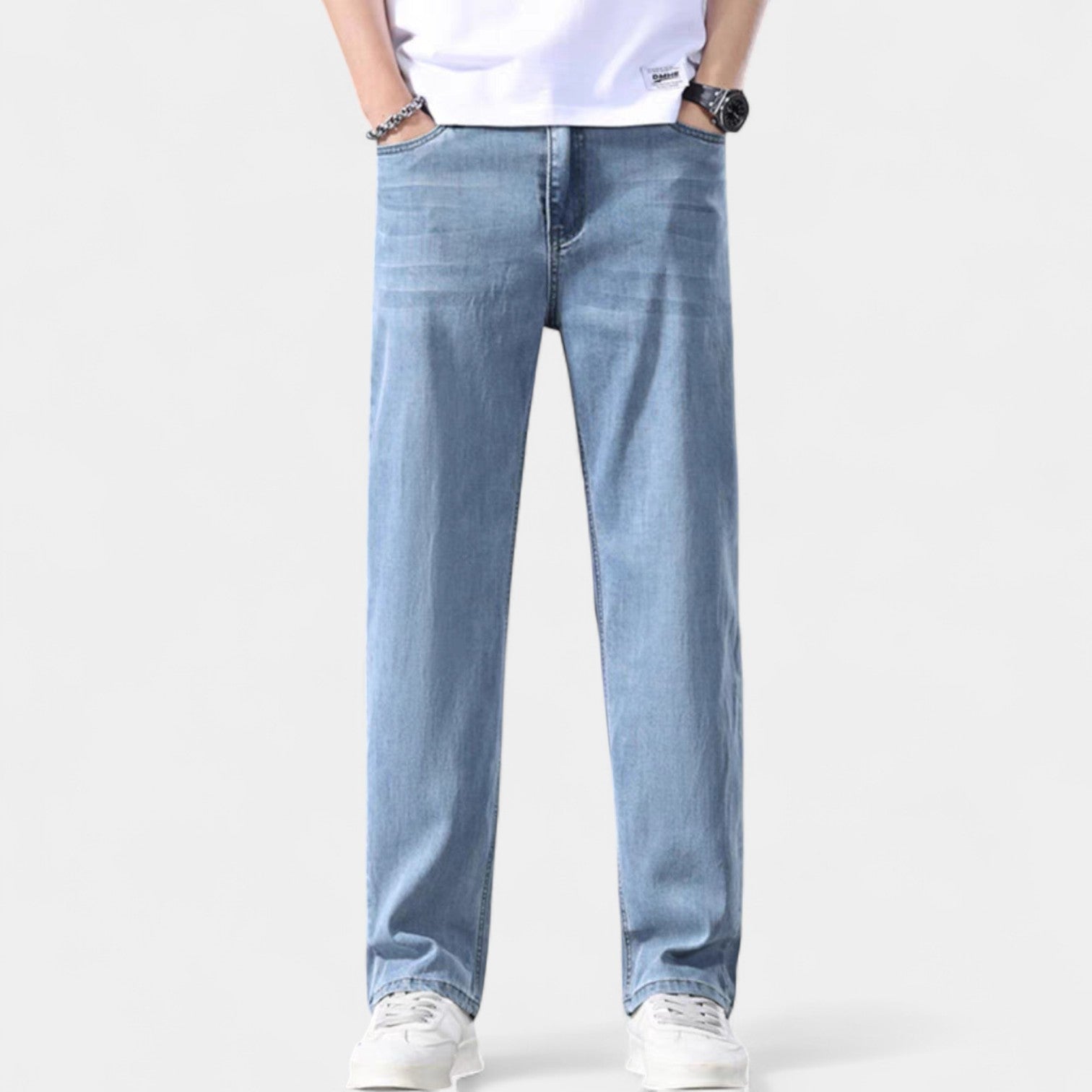 Havholm | Herre Jeans i Bomuldsdenim med Lige Ben