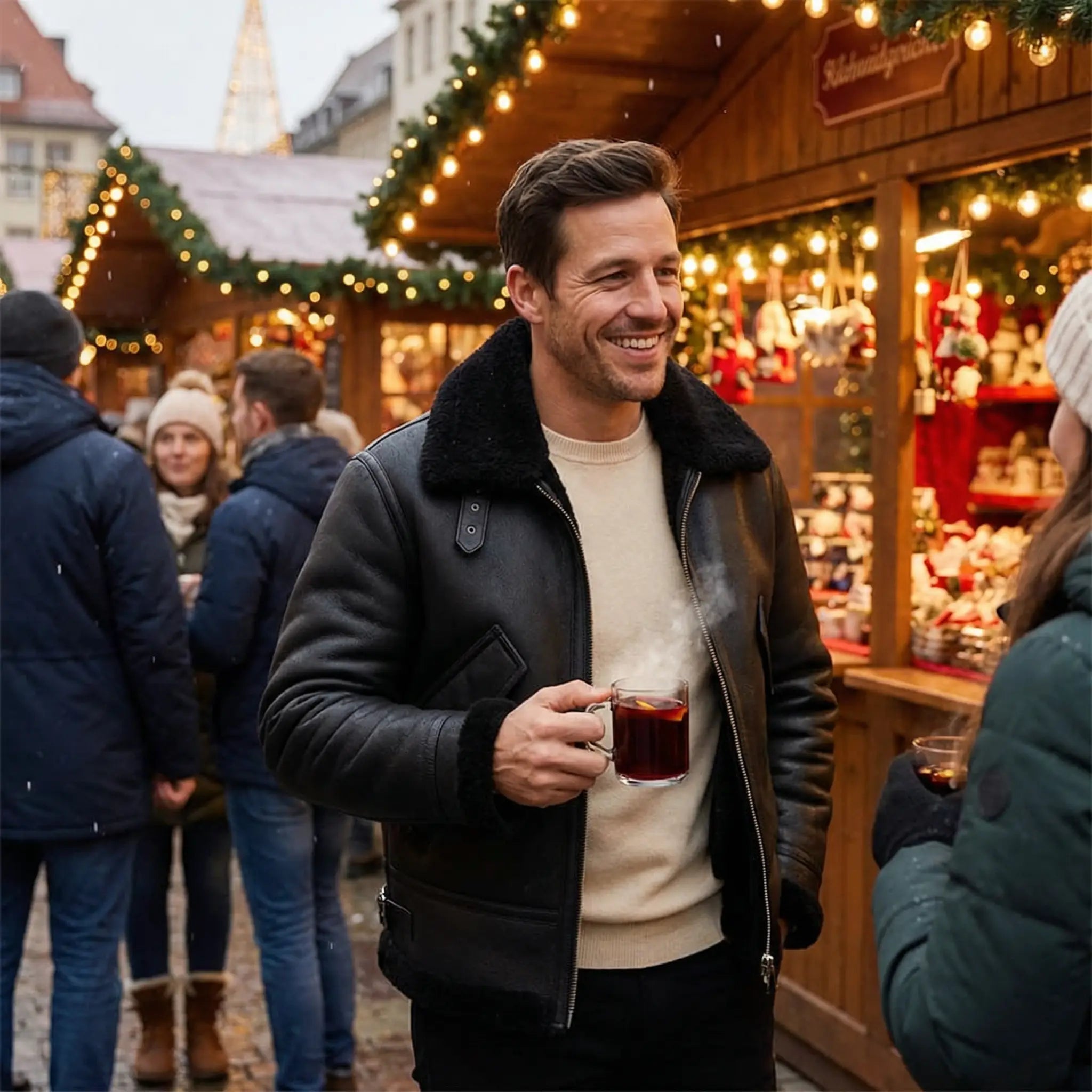 Havholm | Herrejakke i Lammeuld med Fleeceforing