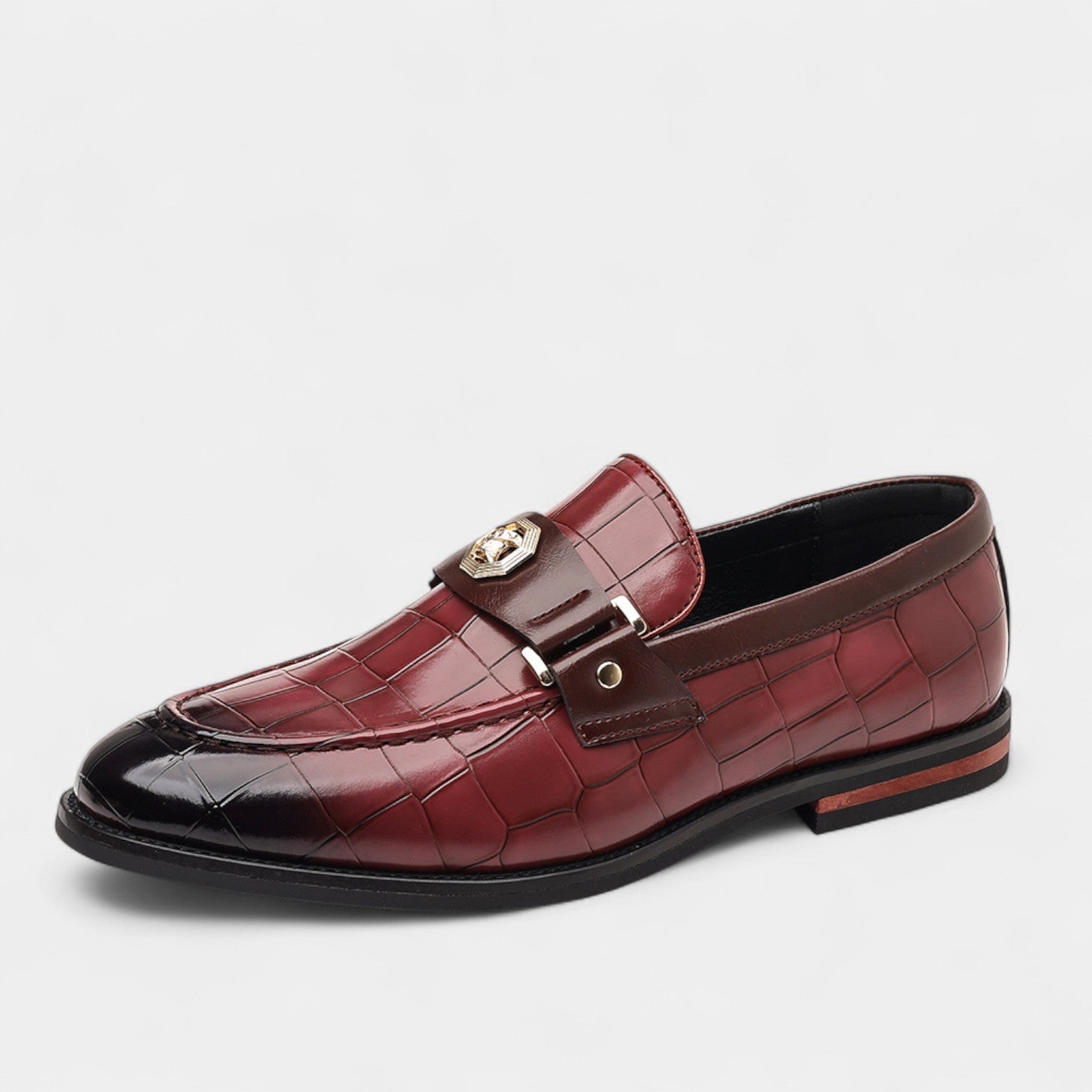 Havholm | Herre Slip-On Loafers i Læder med Ternet Mønster