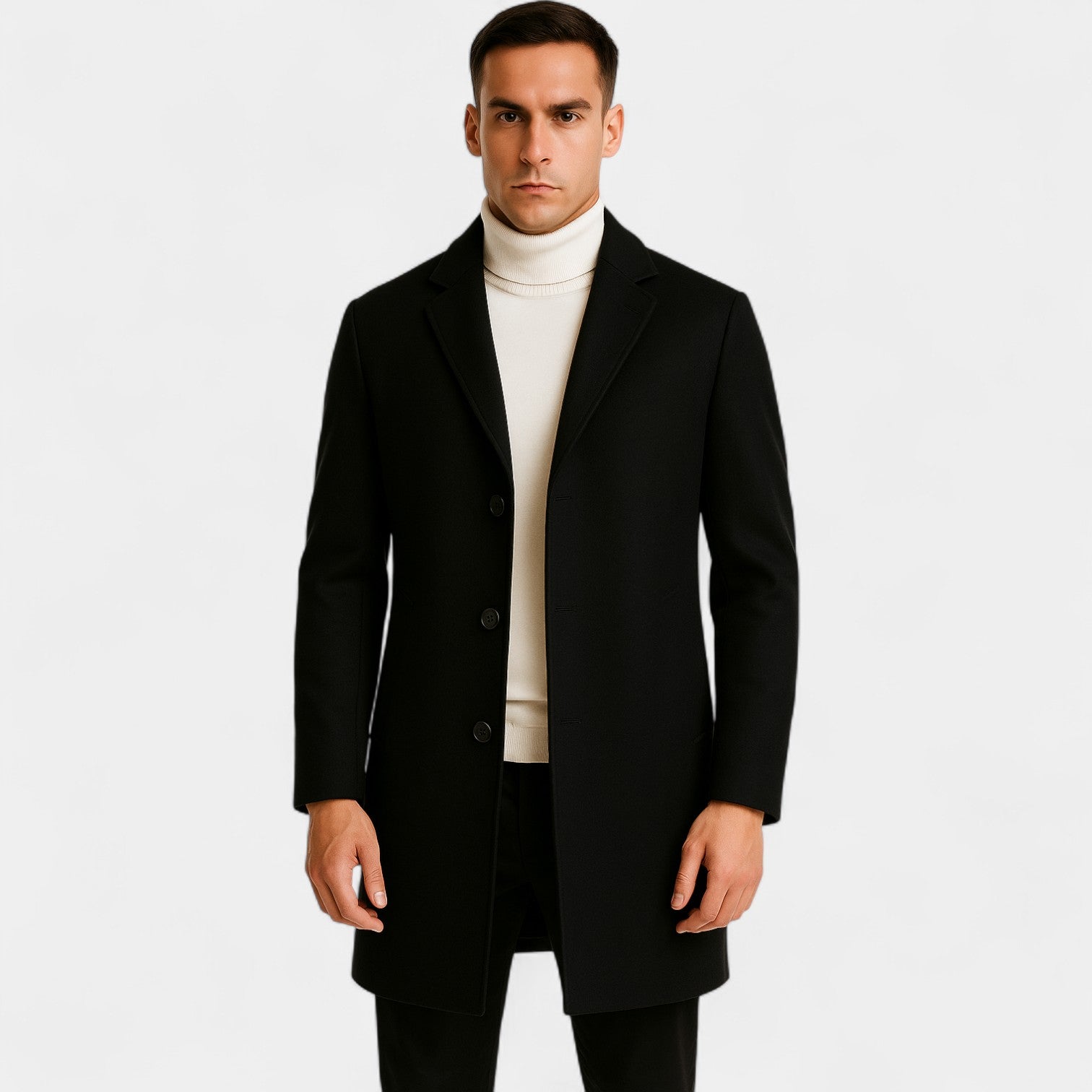 Havholm | Herre mellemlang vævet vindjakke