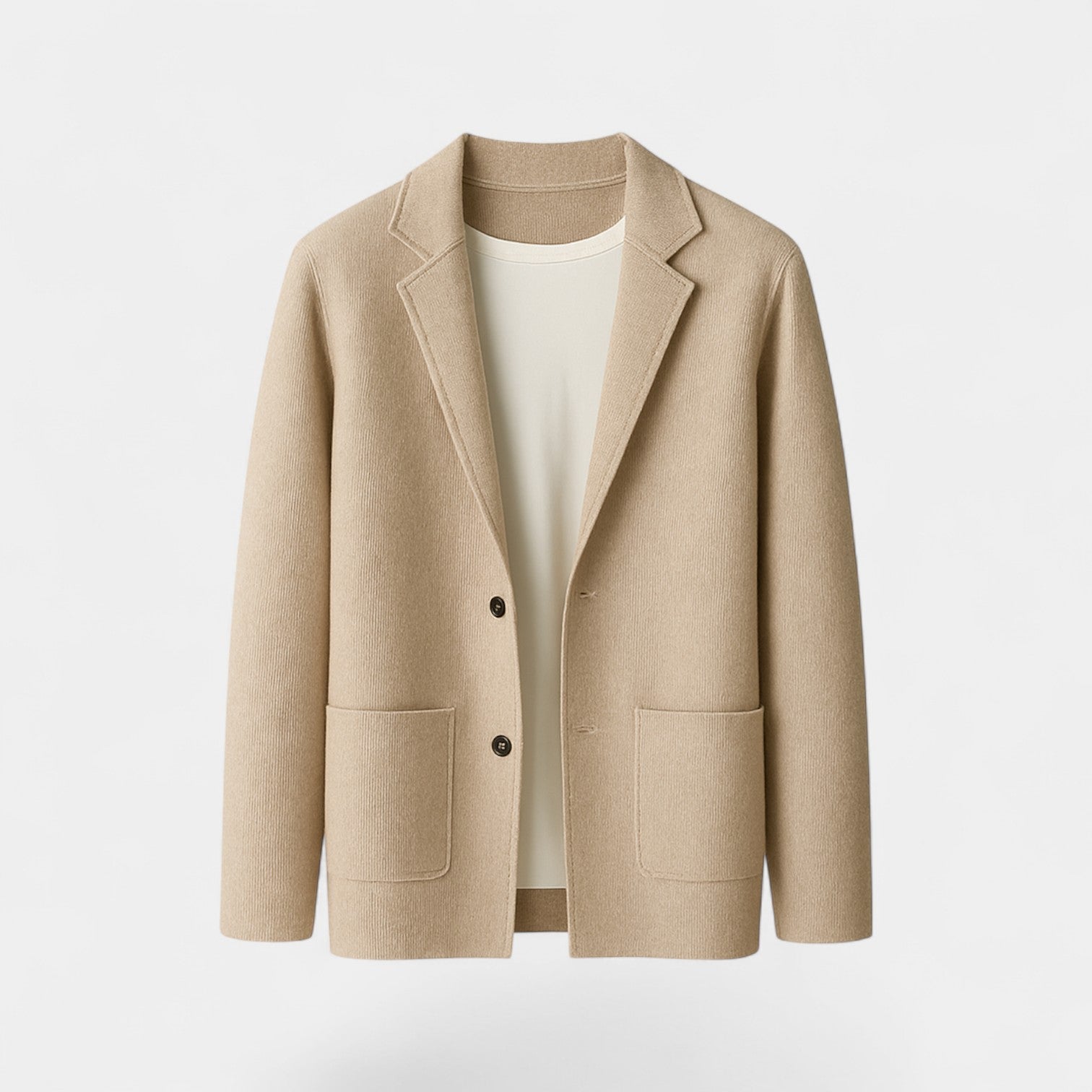 Havholm | Herre Cardigan i Merceriseret Bomuld med V-hals