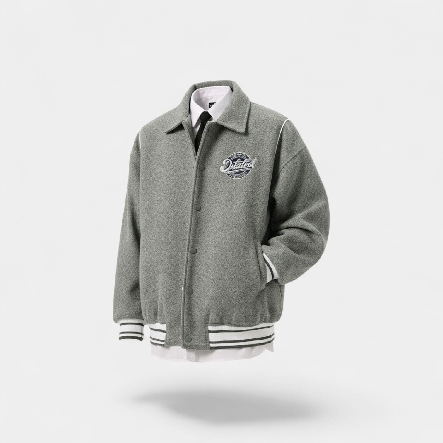 Havholm | Herre Varsityjakke med Vintage Patchwork