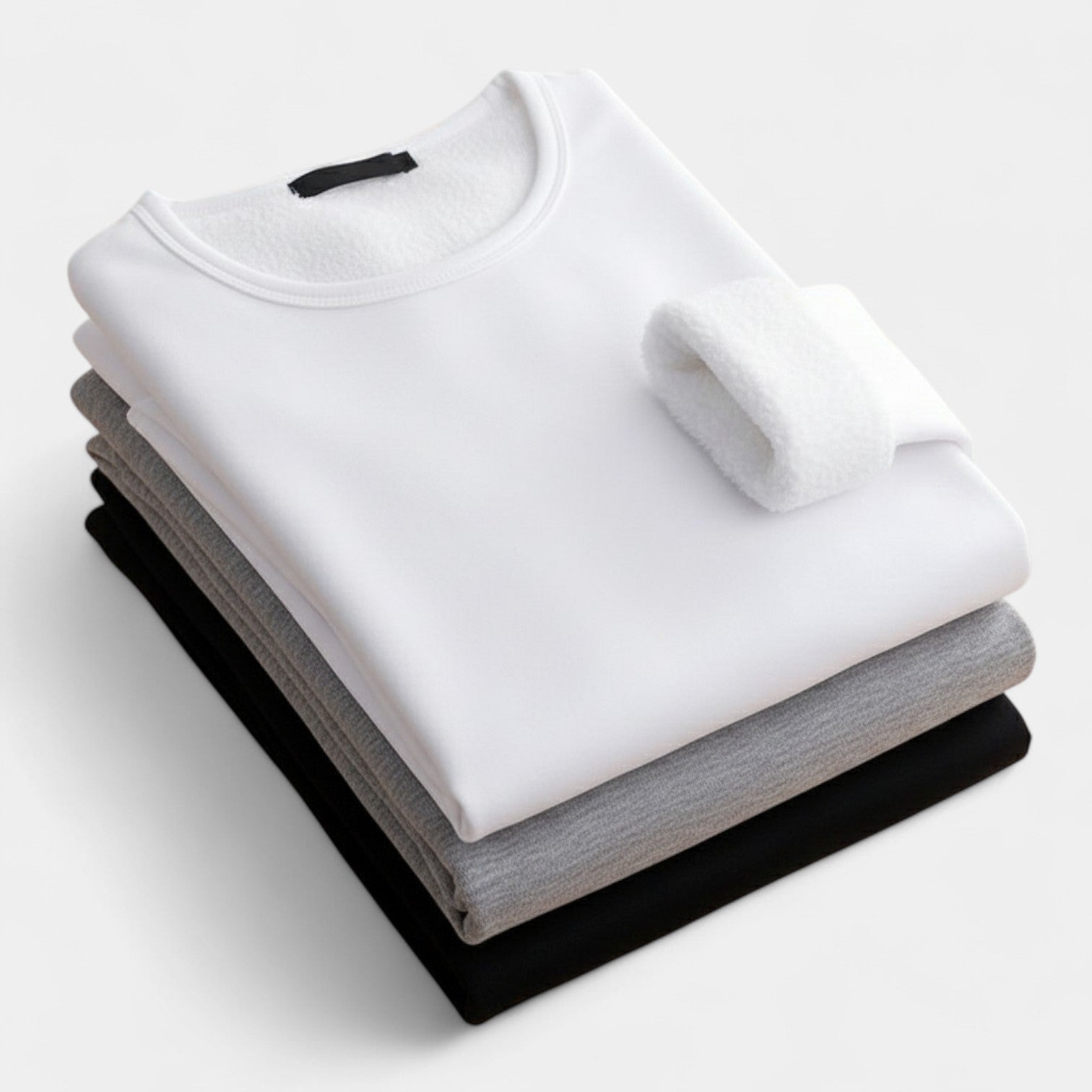 Havholm | Termo-baselayer til mænd – Ensfarvet rund hals 3-pak