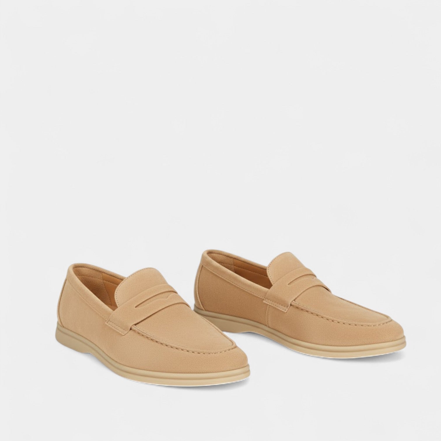 Havholm | Herre ruskinds loafers med slip-on design