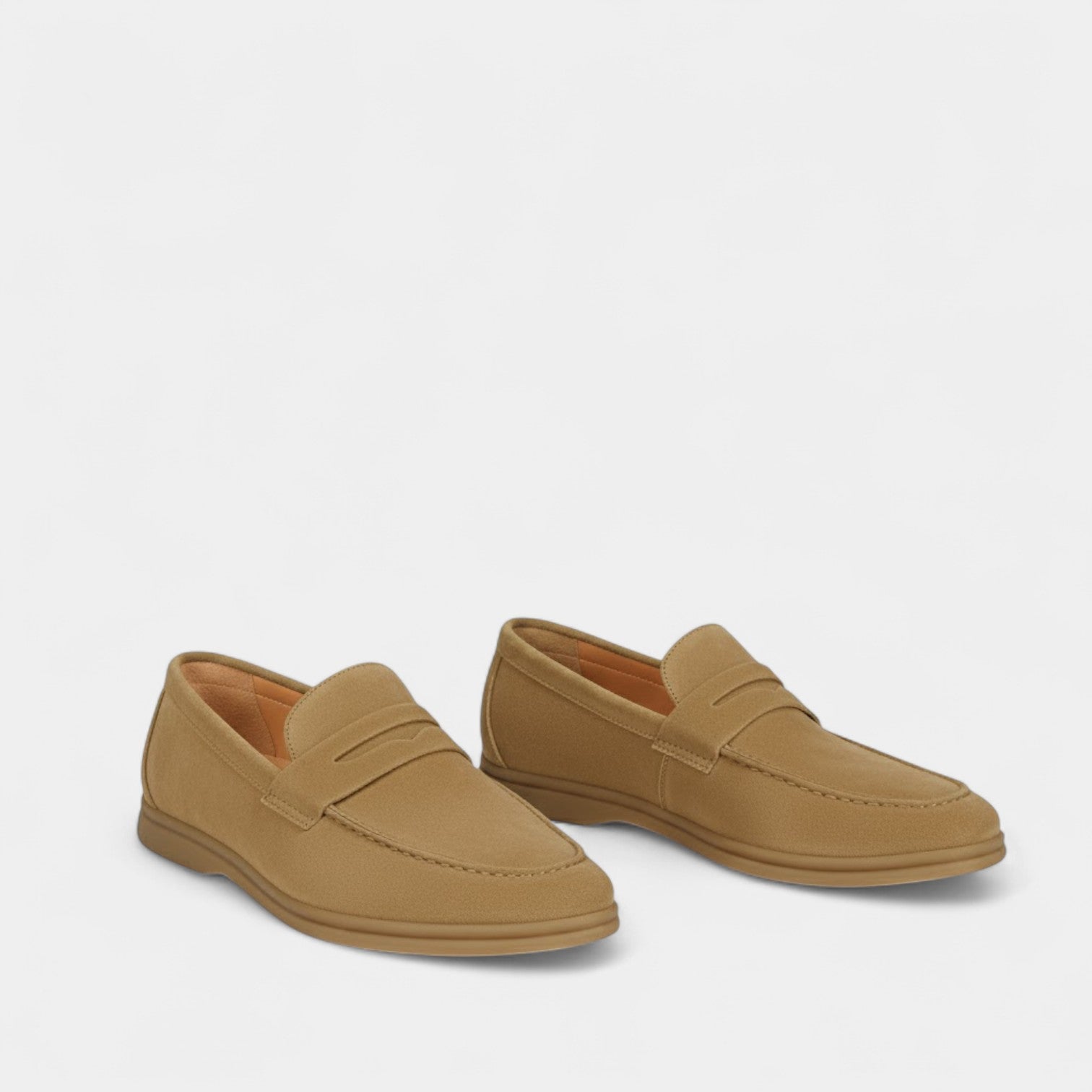 Havholm | Herre ruskinds loafers med slip-on design