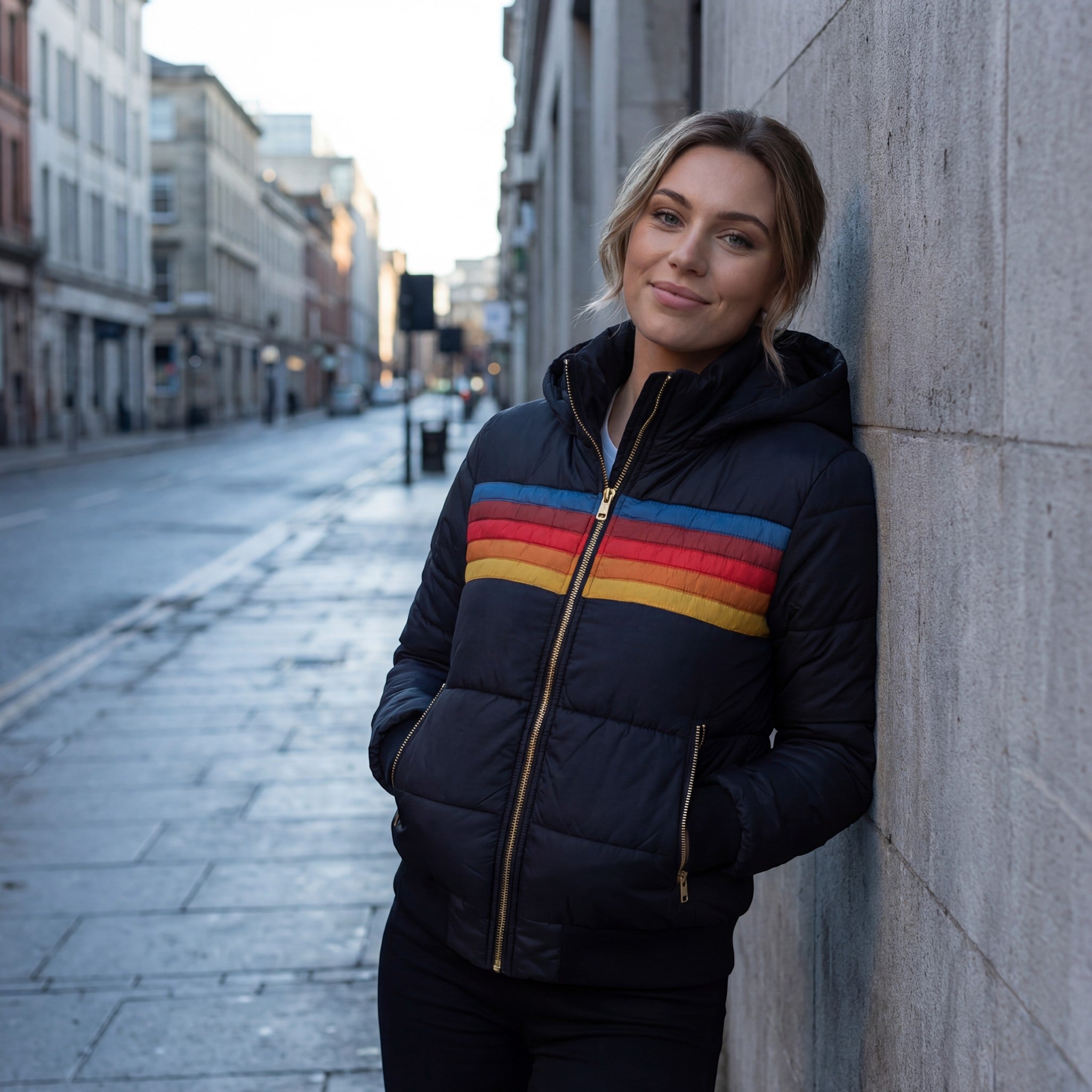 Havholm | Dame Vatteret Jakke med Hætte og Bomuldsfyld