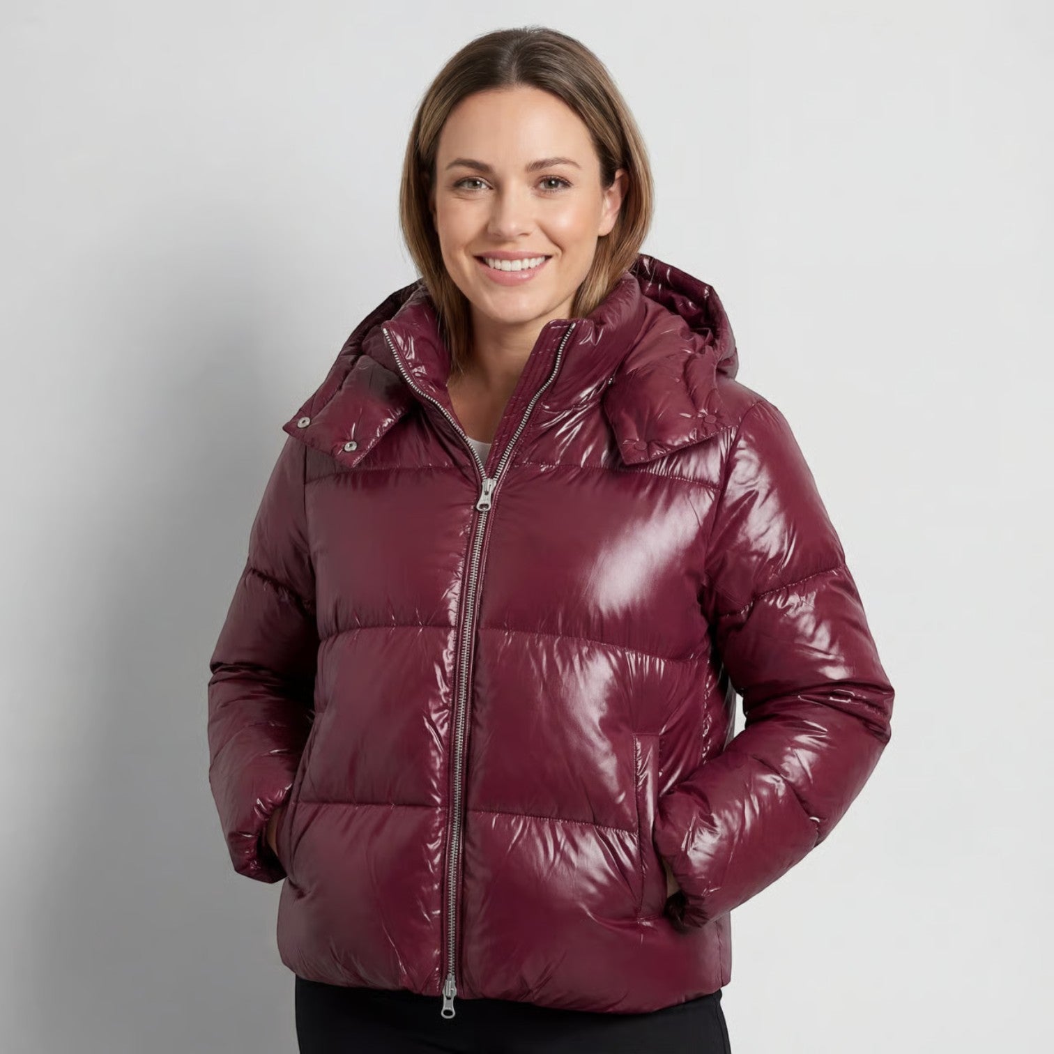 Havholm | Hættet jakke med bomuldsvattering til kvinder