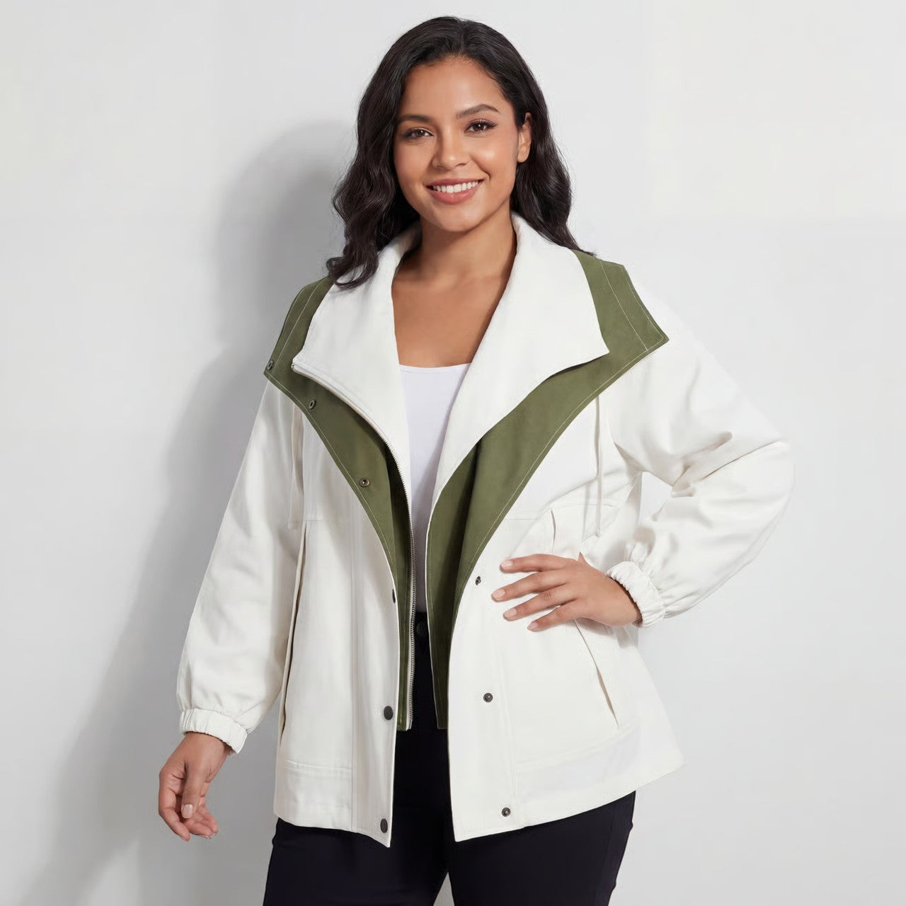 Havholm | Vævet casual vindjakke til kvinder