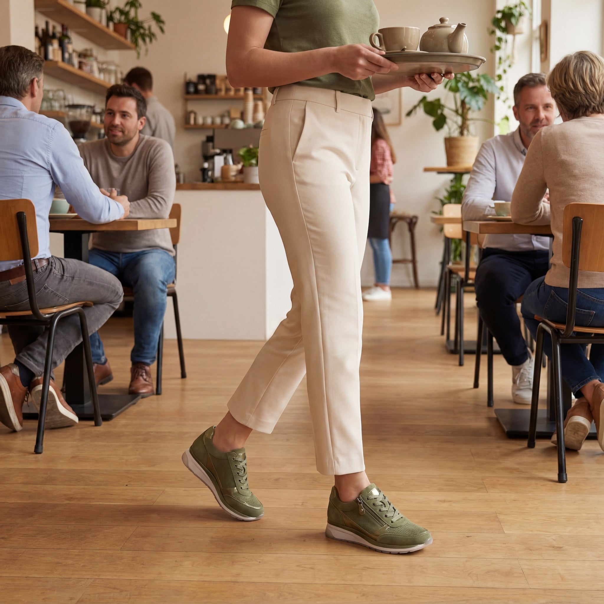 Havholm | Dame Læder Platform Sneakers