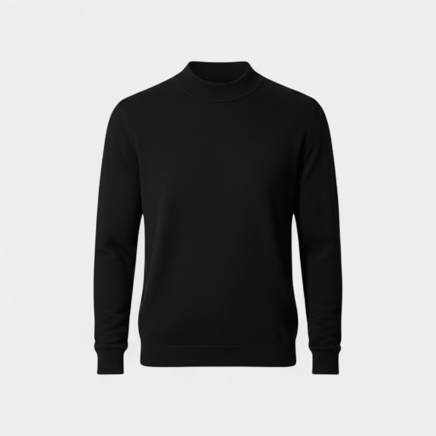 Havholm | Herre Finstrikket Sweater med Halvhøj Hals