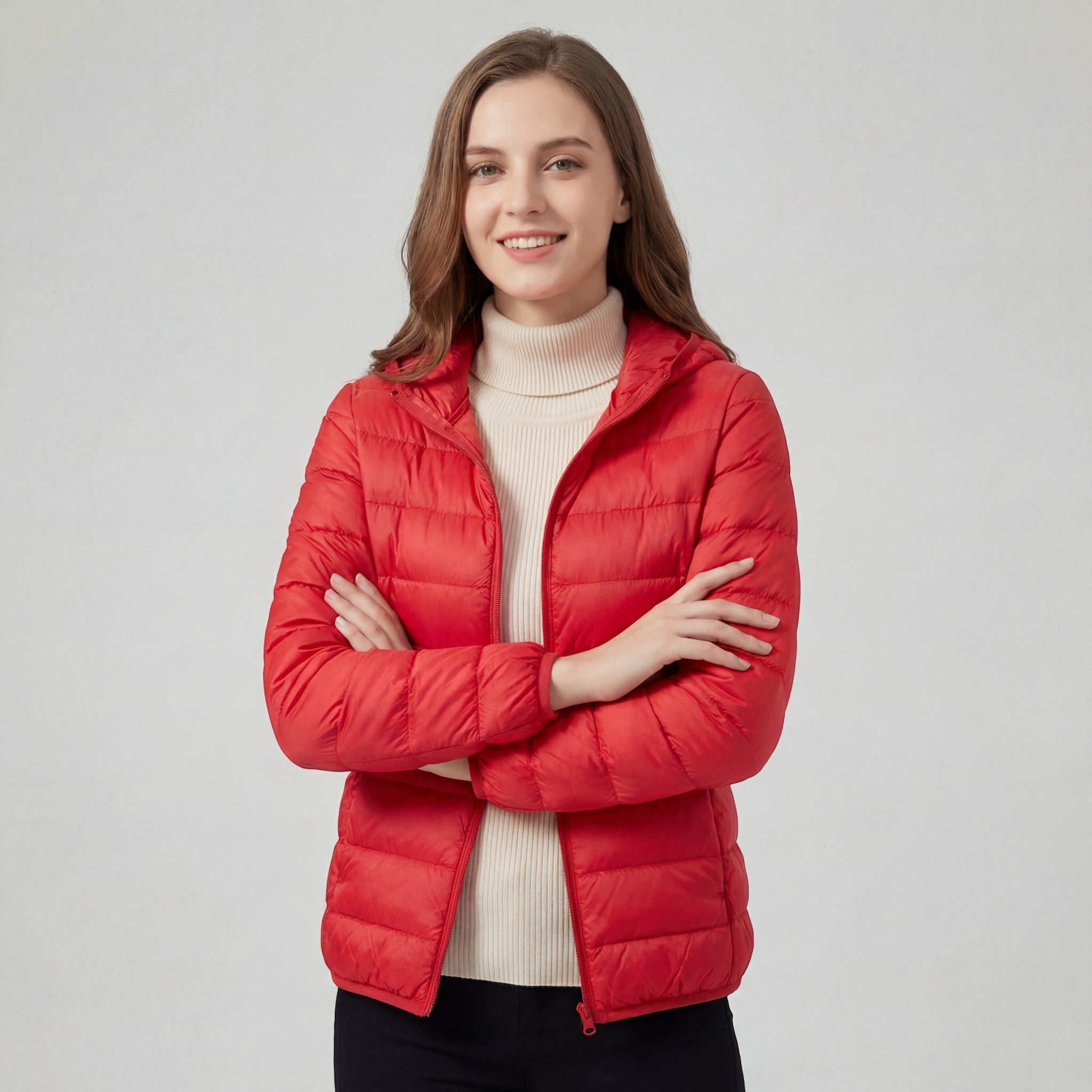 Havholm | Dame Letvægts Pufferjakke med Hætte