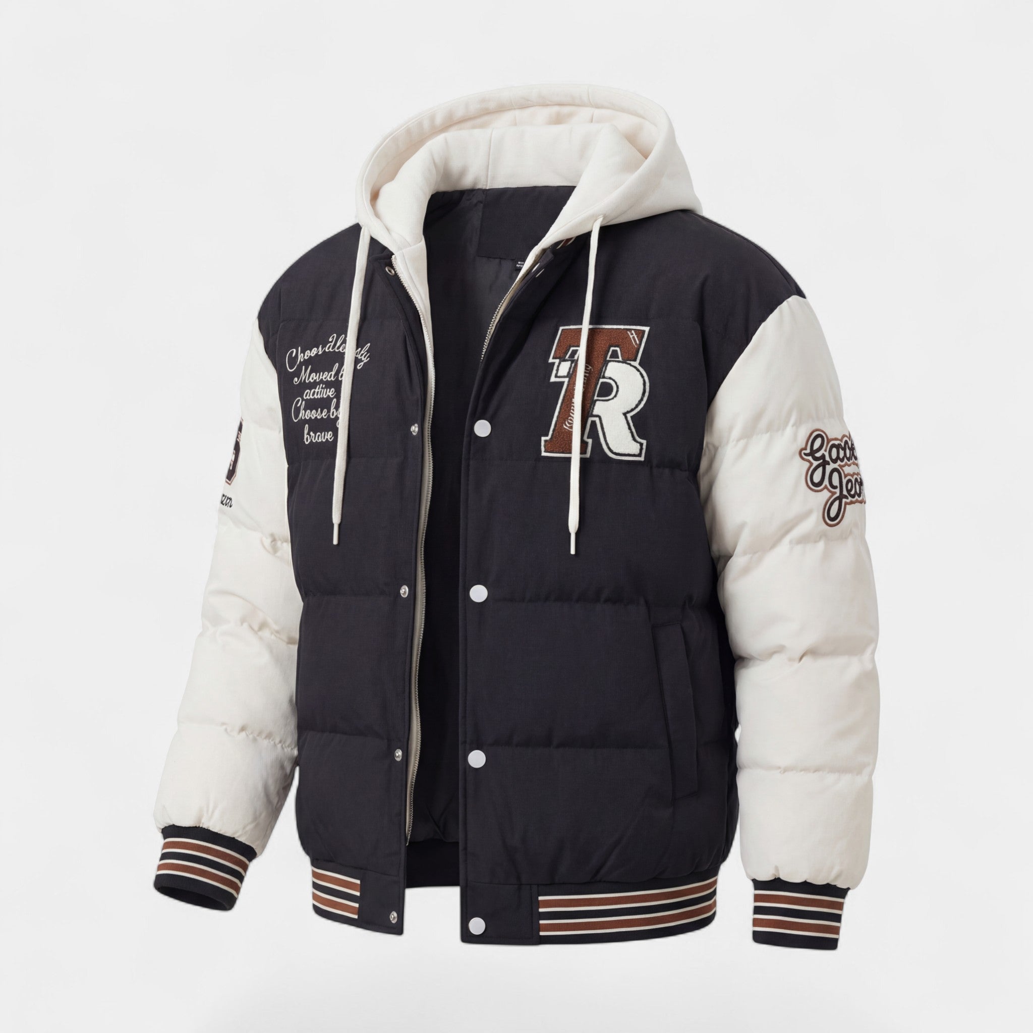 Havholm | Vinter Polstret Pufferjakke med Hætte til Mænd