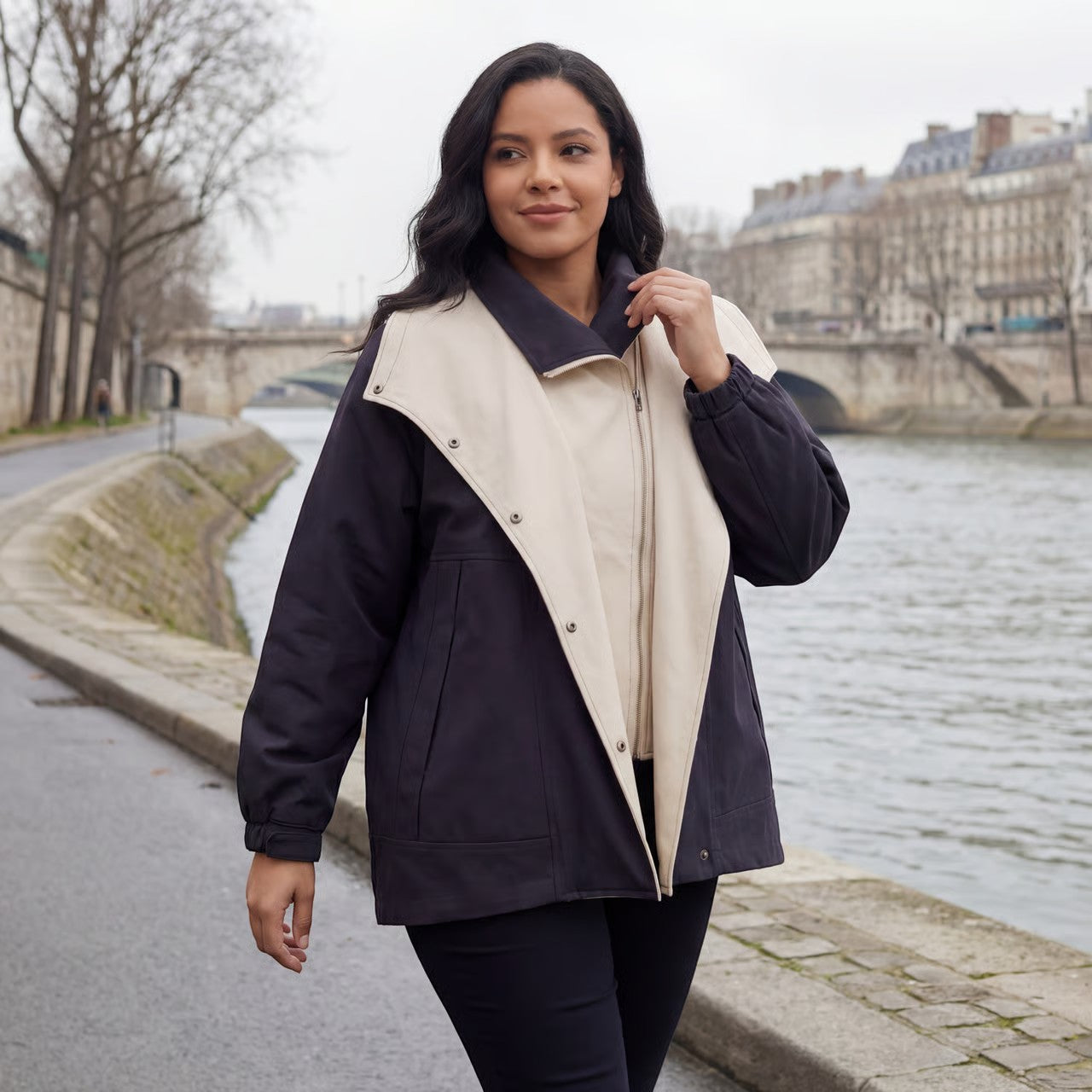 Havholm | Vævet casual vindjakke til kvinder