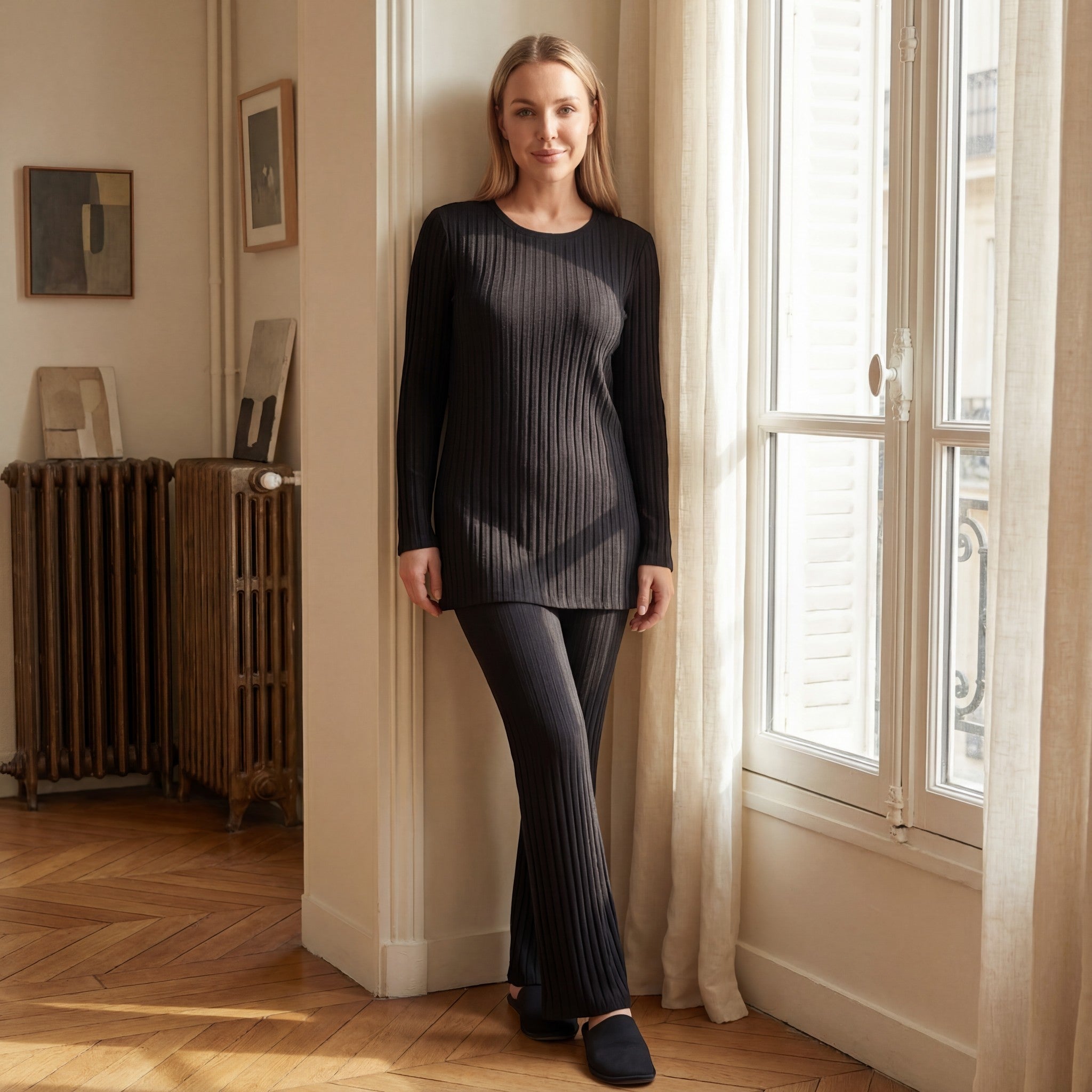 Havholm | Ribstrikket Todelt Sæt til Kvinder