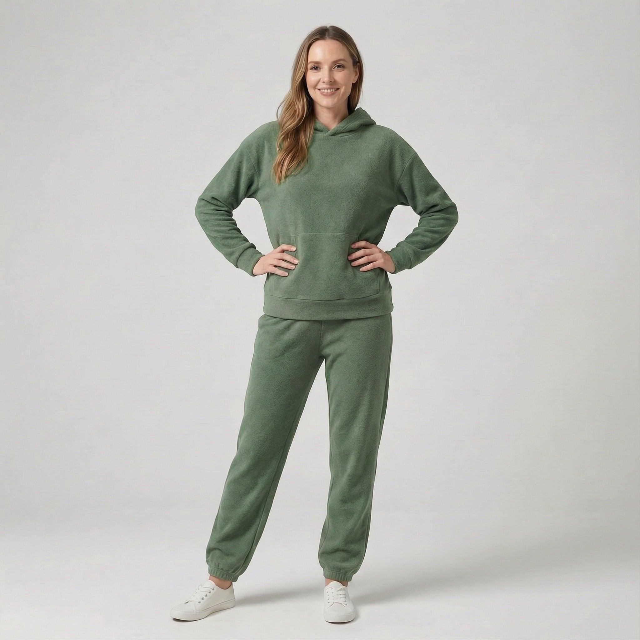 Havholm | Dame Afslappet Bomuldssæt med Hætte