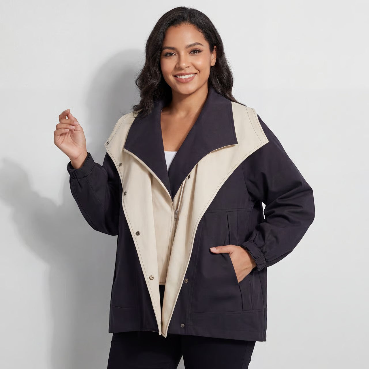 Havholm | Vævet casual vindjakke til kvinder