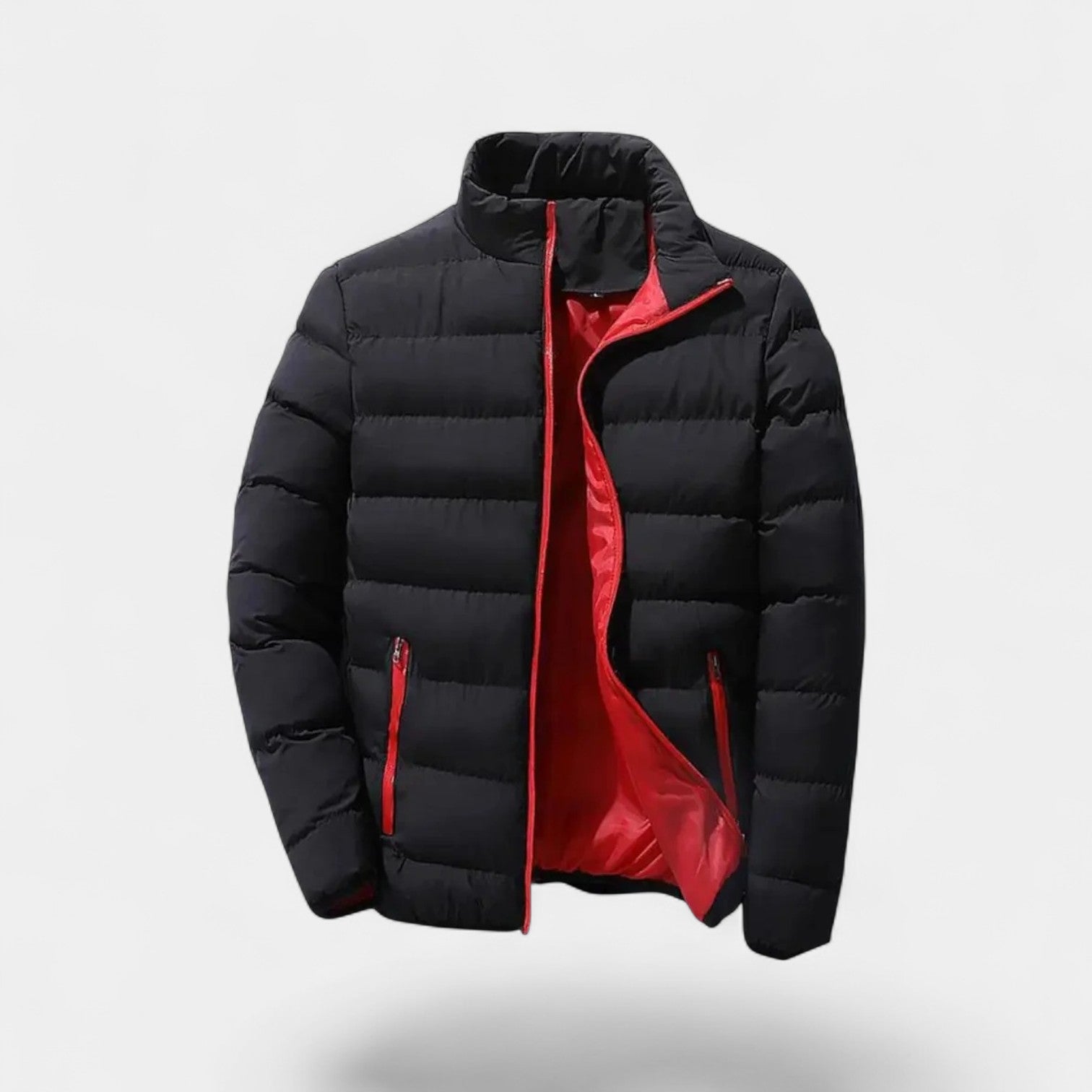 Havholm | Herre Isoleret Jakke i Bomuldsblanding med Opretstående Krave