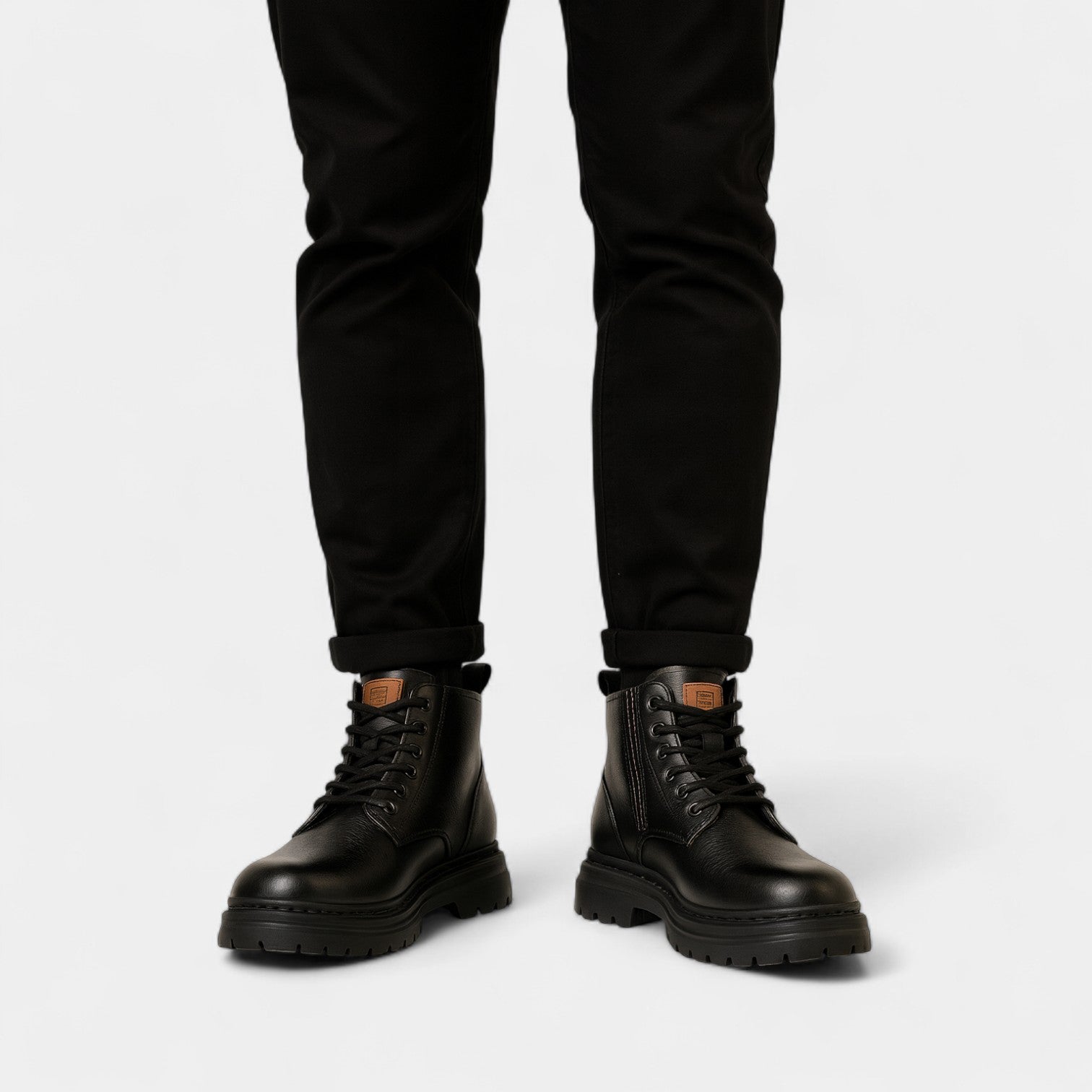 Havholm | Herre Læder Retro Snørestøvler i Ankelhøjde