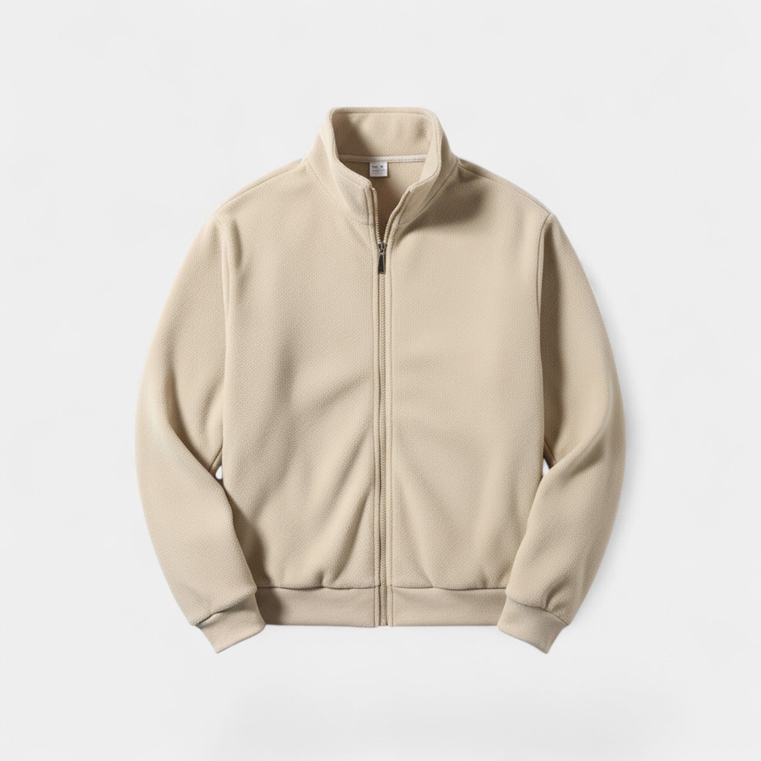 Havholm | Herre Strikket Cardigan med Lynlås og Opretstående Krave