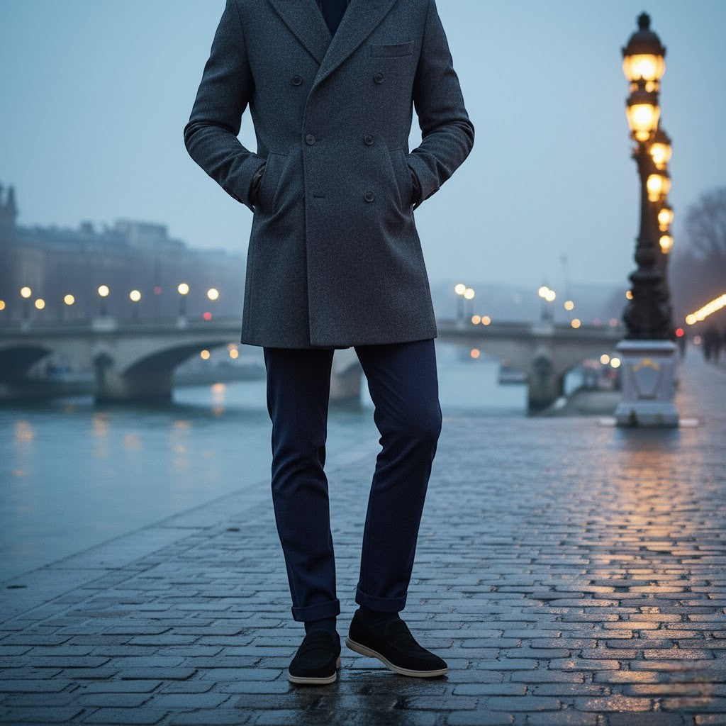 Havholm | Herre ruskinds loafers med slip-on design