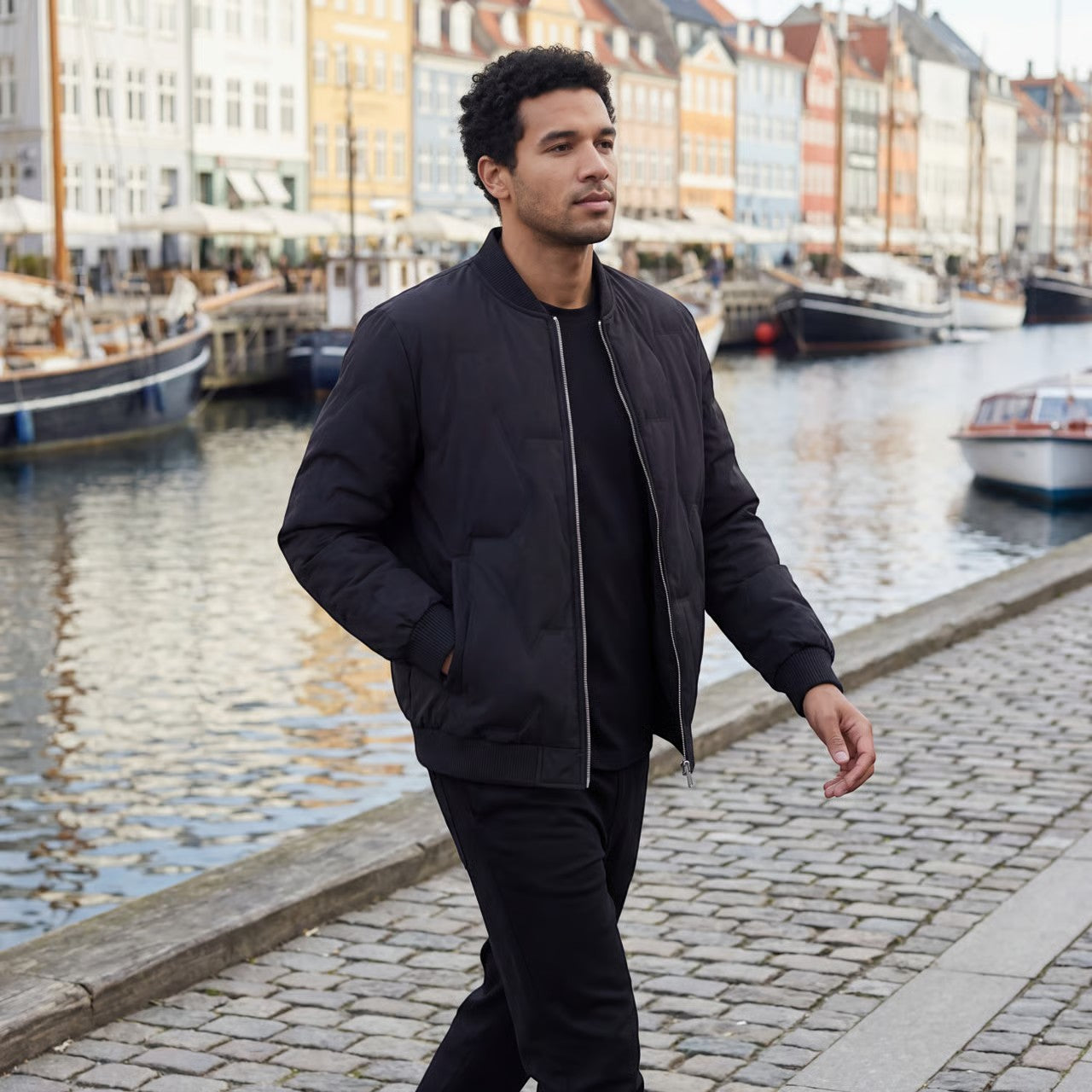 Havholm | Polstret Vinterjakke med Blødt For til Mænd