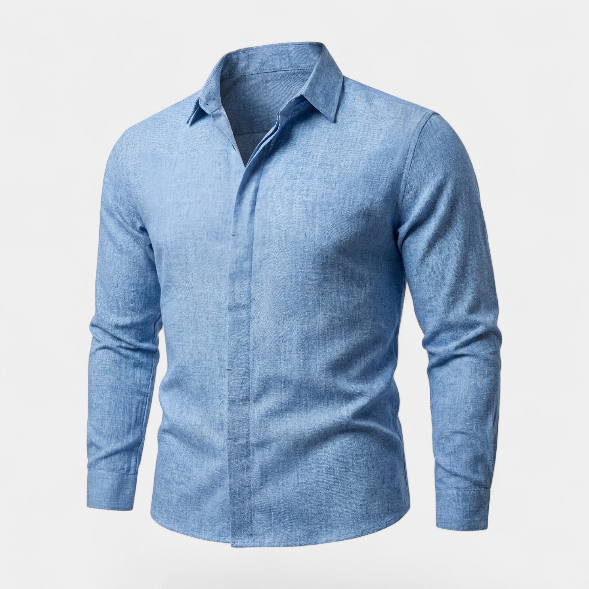 Havholm | Langærmet Skjorte i Hørblanding til Mænd