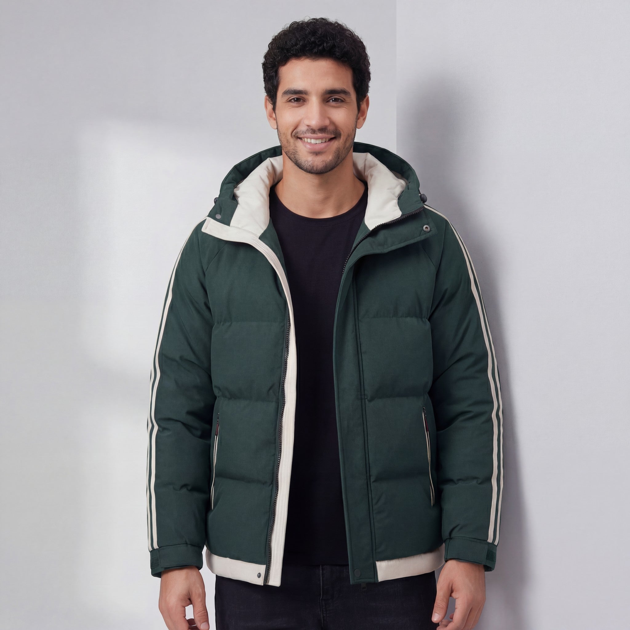 Havholm | Glat Polstret Vinterjakke til Mænd