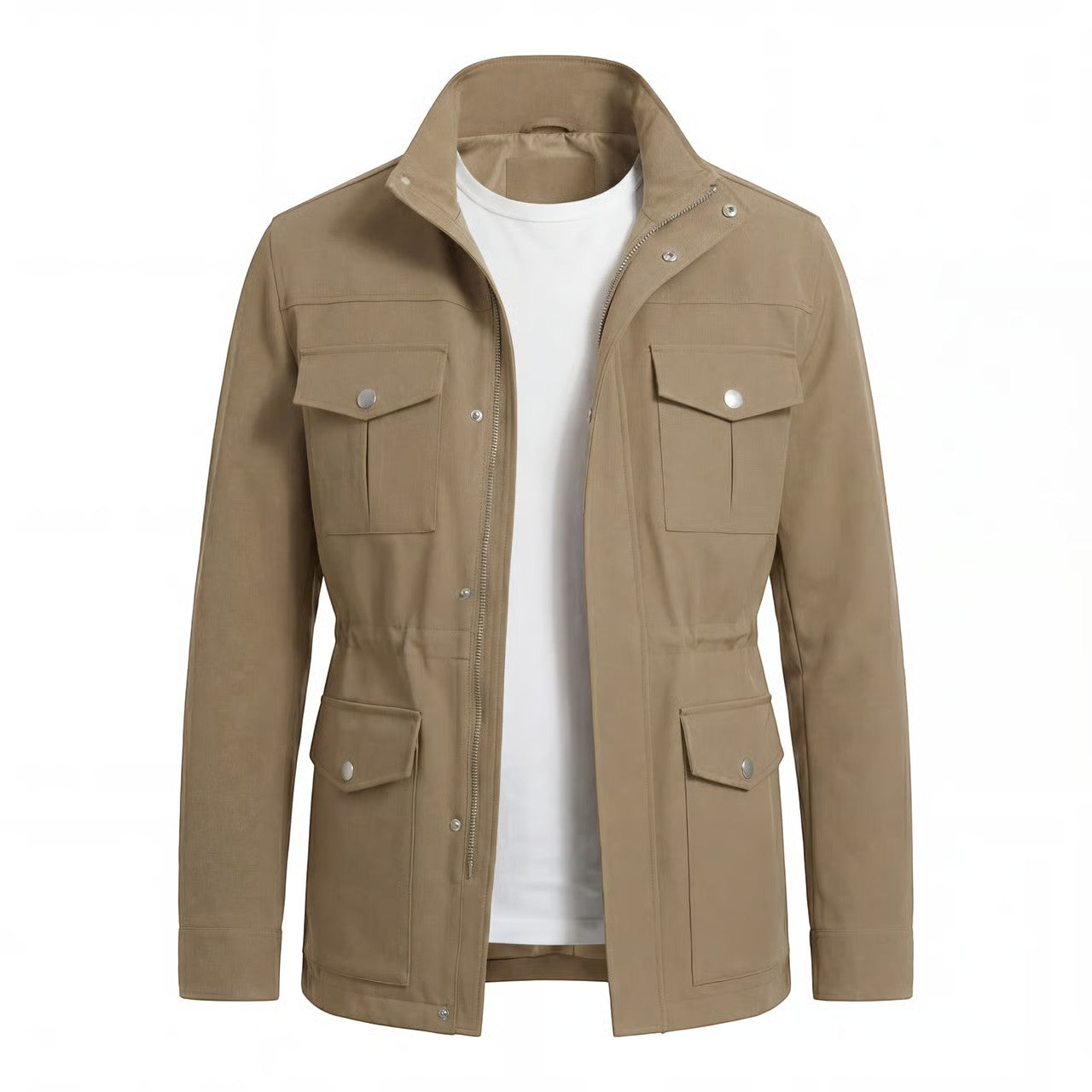 Havholm | Herre Vintage Jakke i Bomuldsblanding med Ståkrave