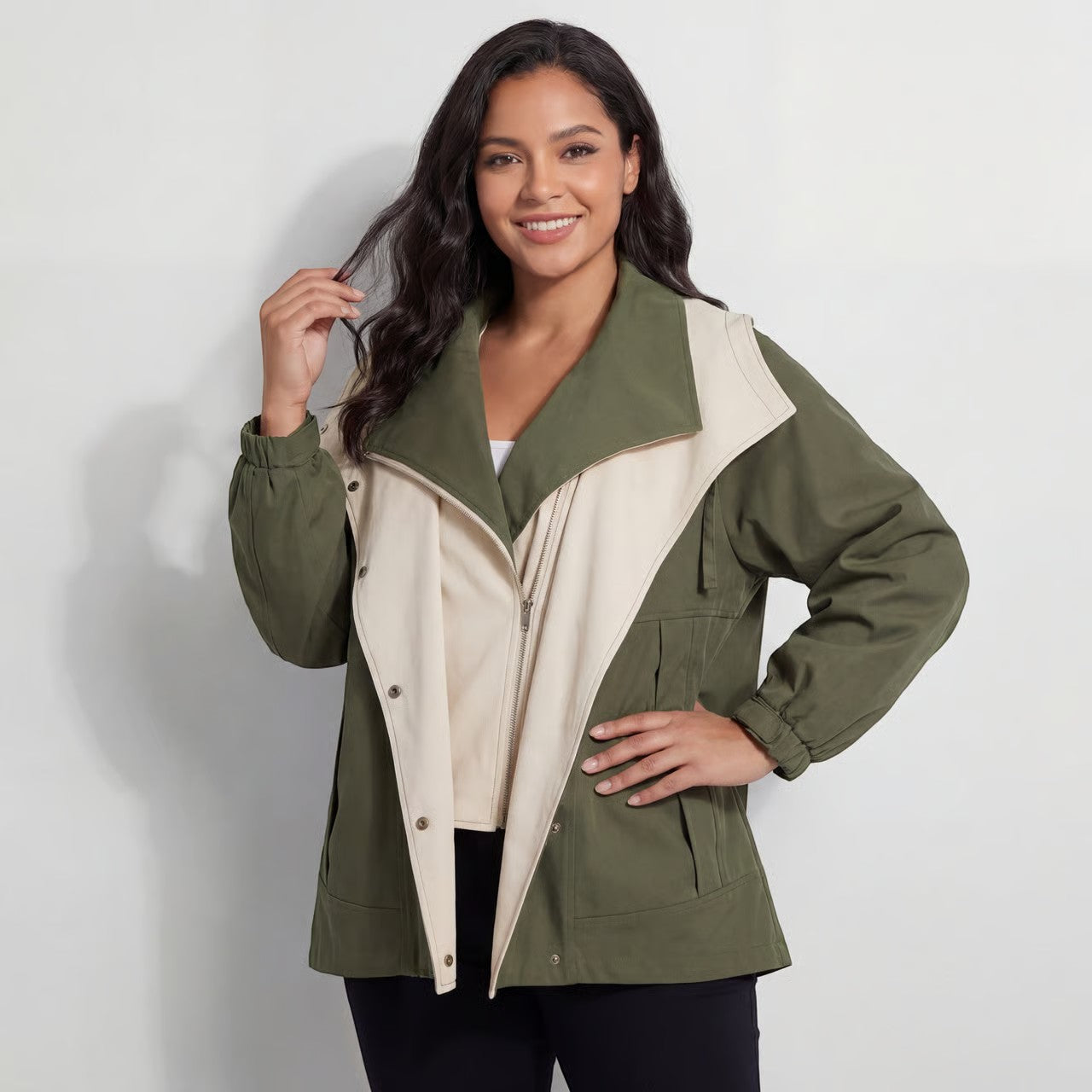 Havholm | Vævet casual vindjakke til kvinder