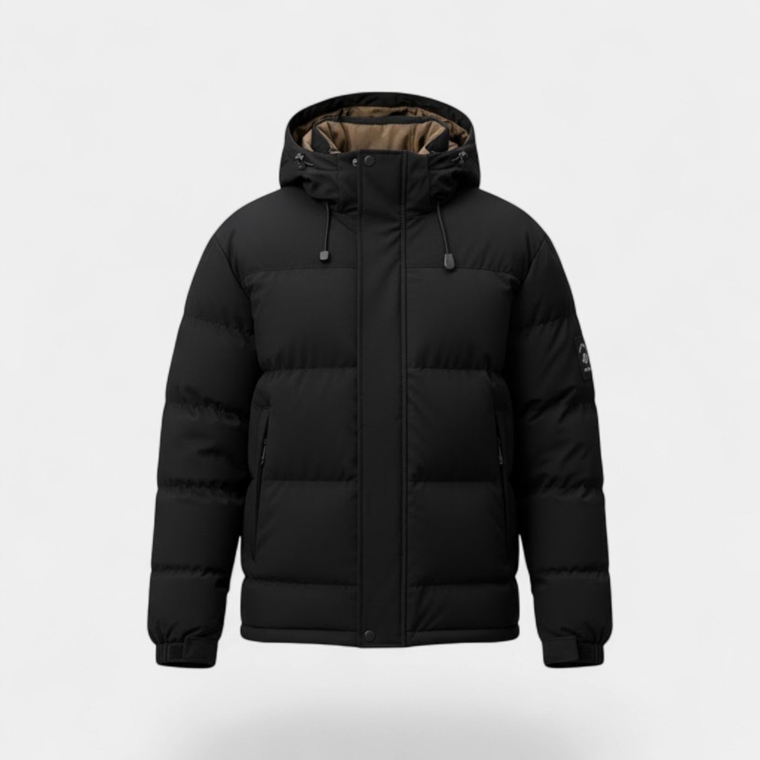 Havholm | Herre Vatteret Quiltet Jakke i Bomuld med Hætte