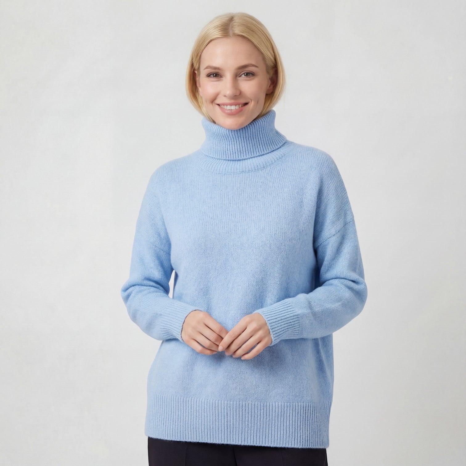 Havholm | Strikket rullekravetrøje i akryl til kvinder