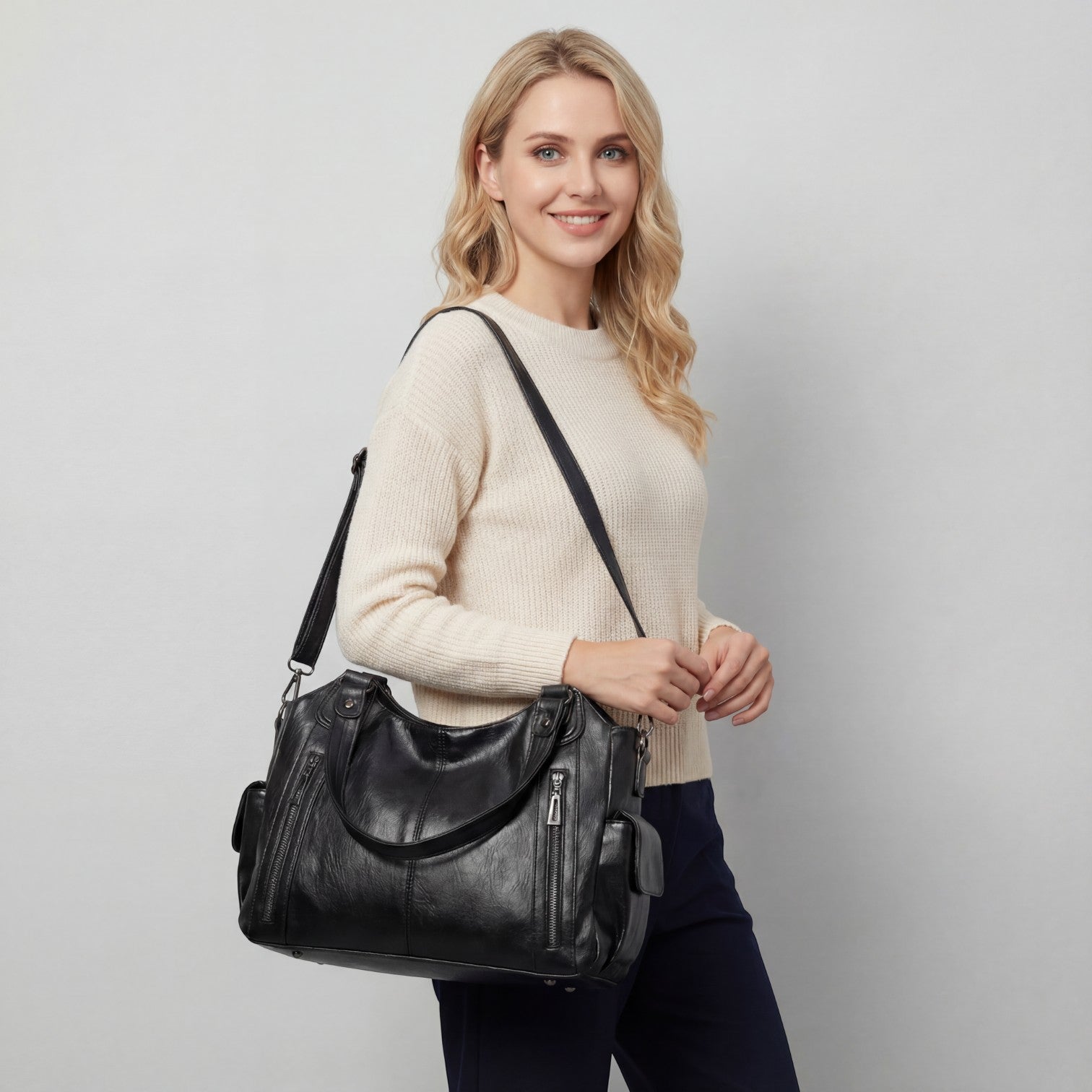 Havholm | Skuldertaske i læder til kvinder
