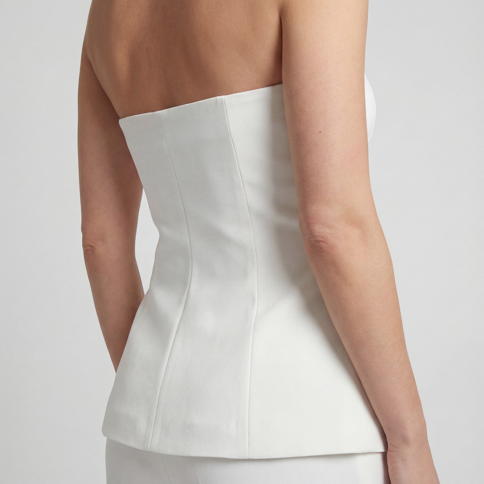 Havholm | Stropløst Skræddersyet Todelt Sæt med Lige Ben Bukser til Kvinder