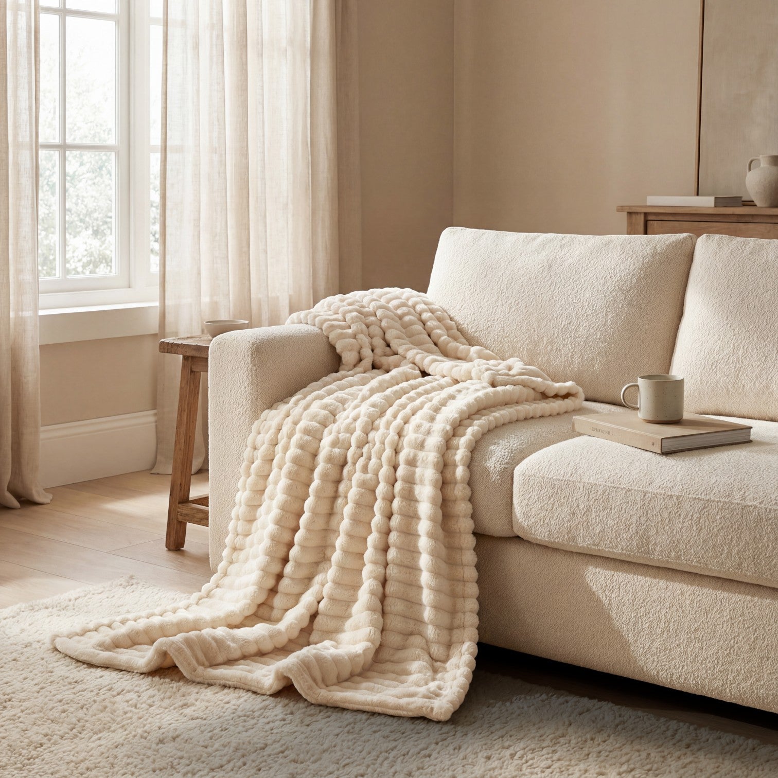 Havholm | Blødt, fluffy plaid til kvinder