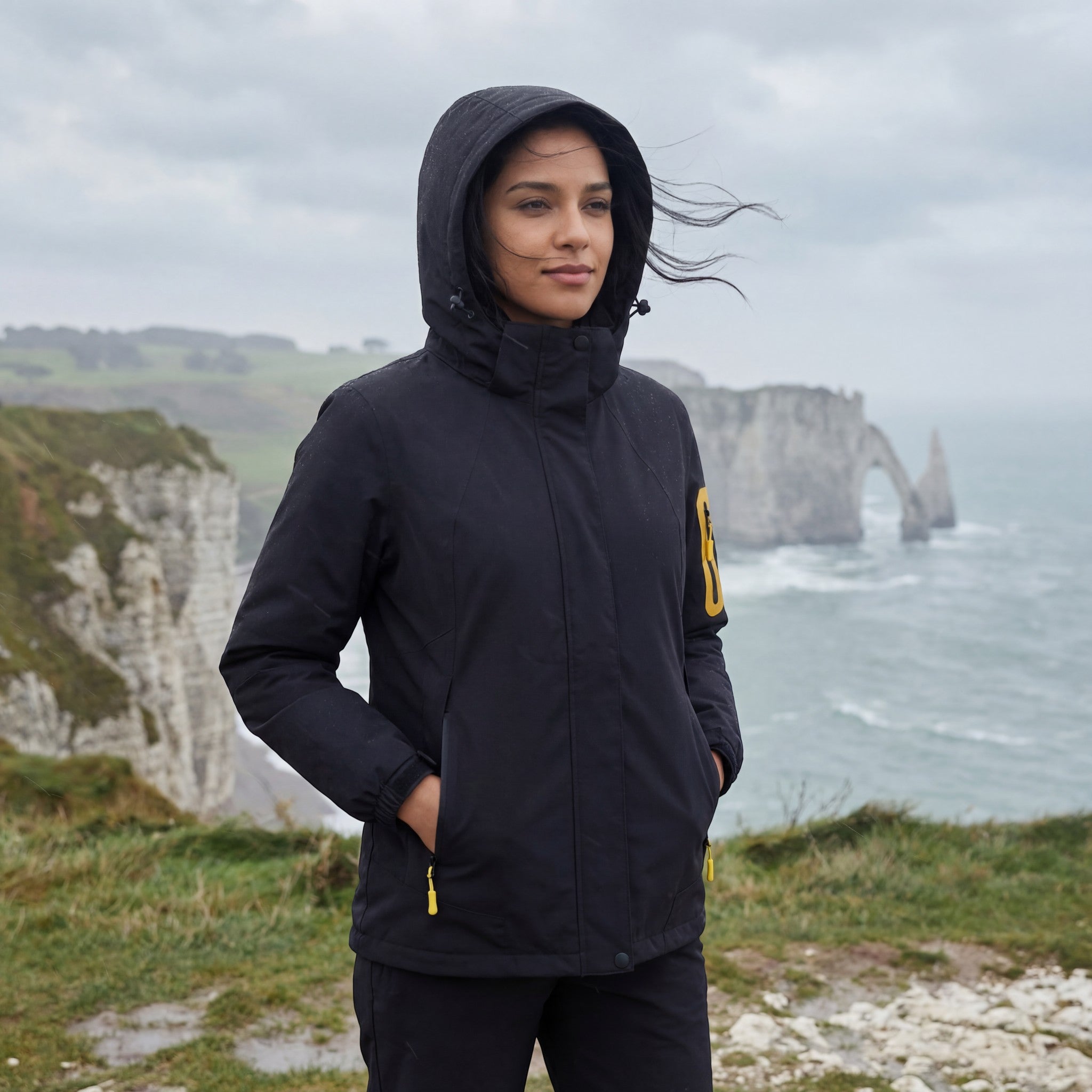 Havholm | Vandtæt og Vindtæt 3-i-1 Jakke med Hætte og Fleecefor til Kvinder