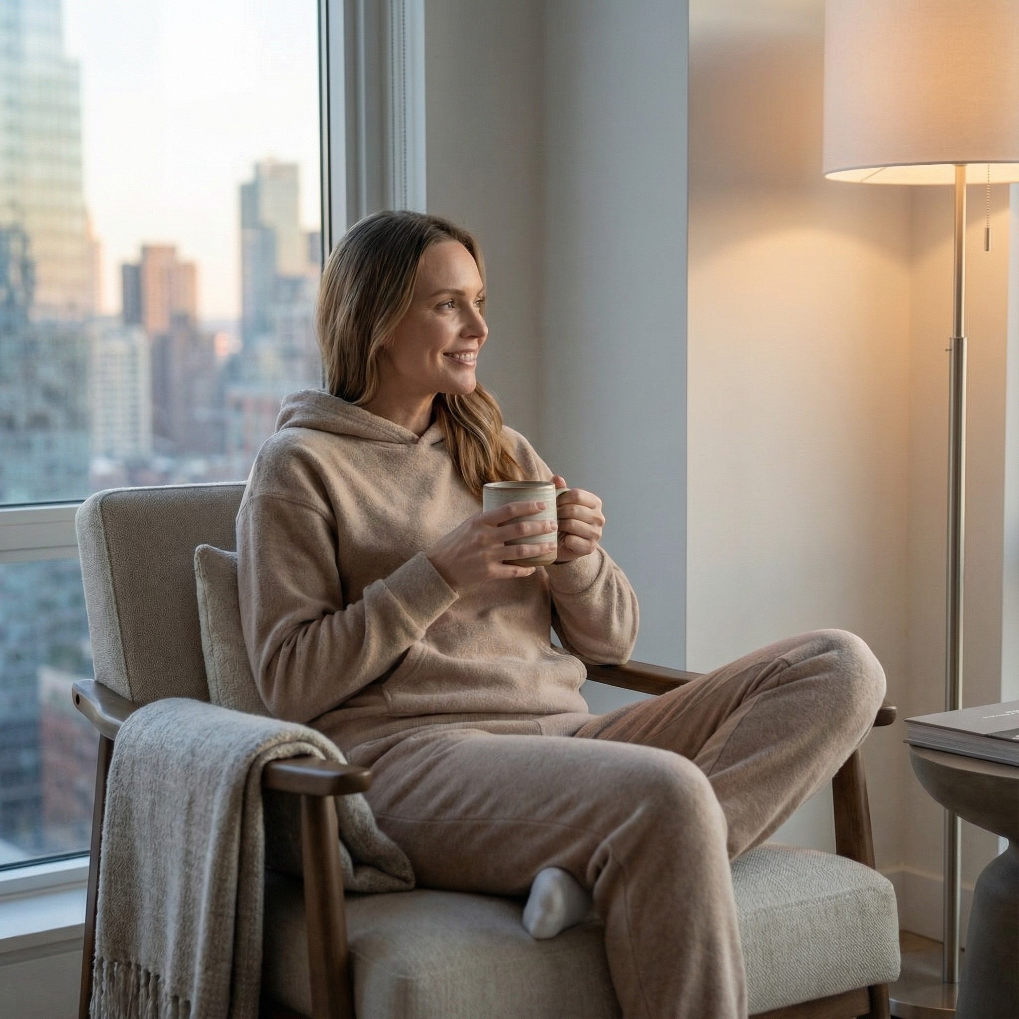 Havholm | Dame Afslappet Bomuldssæt med Hætte