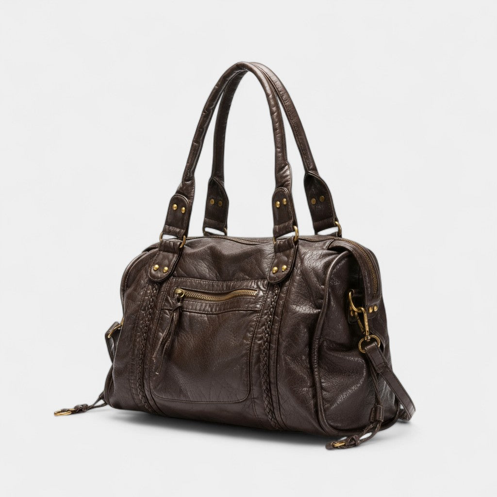 Havholm | Dame Retro Skuldertaske i Læder